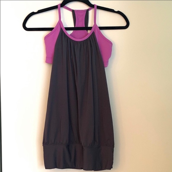 Lululemon No Limit Tank Paris Pink Heathered Grey - Picture 3 of 4